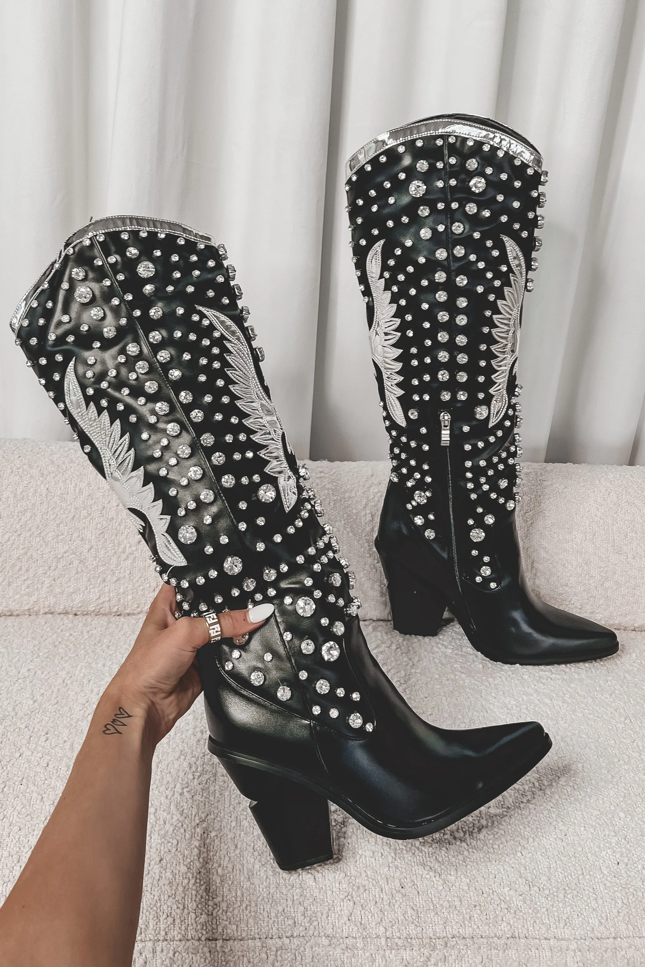 Wild And Free Studded Western Boots sold by Amazing Lace