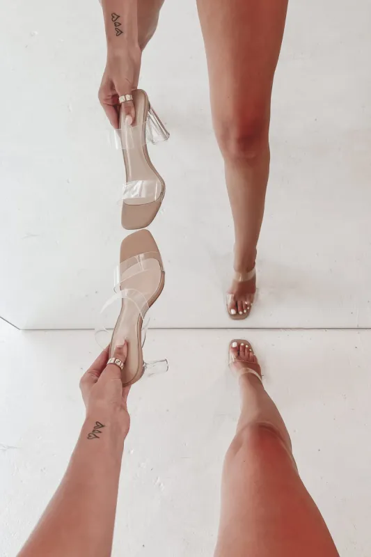 My Fashionista Is Showing Clear Slip On Heel sold by Amazing Lace