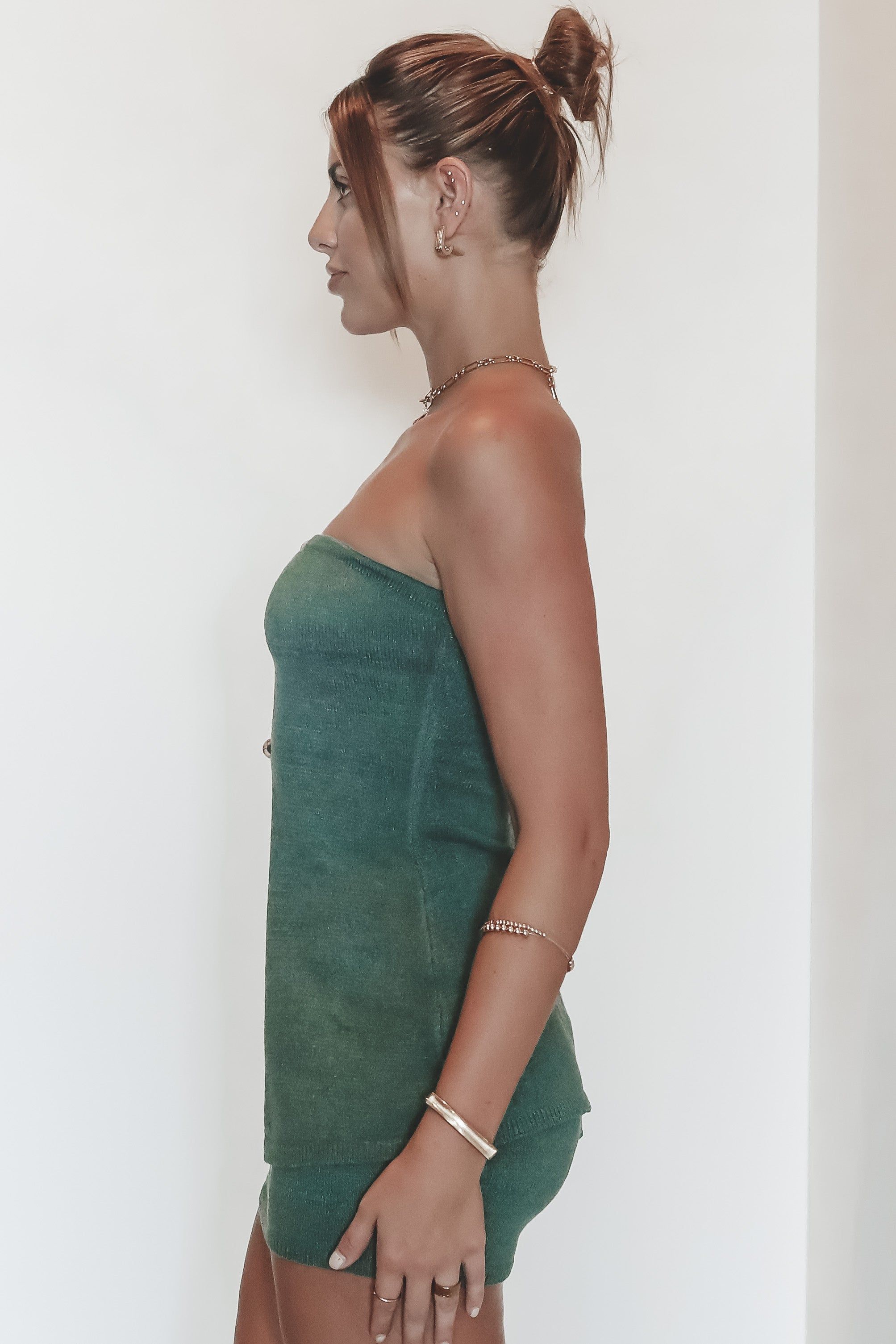 Best Part Of My Day Strapless Olive Top sold by Amazing Lace product image thumbnail 5