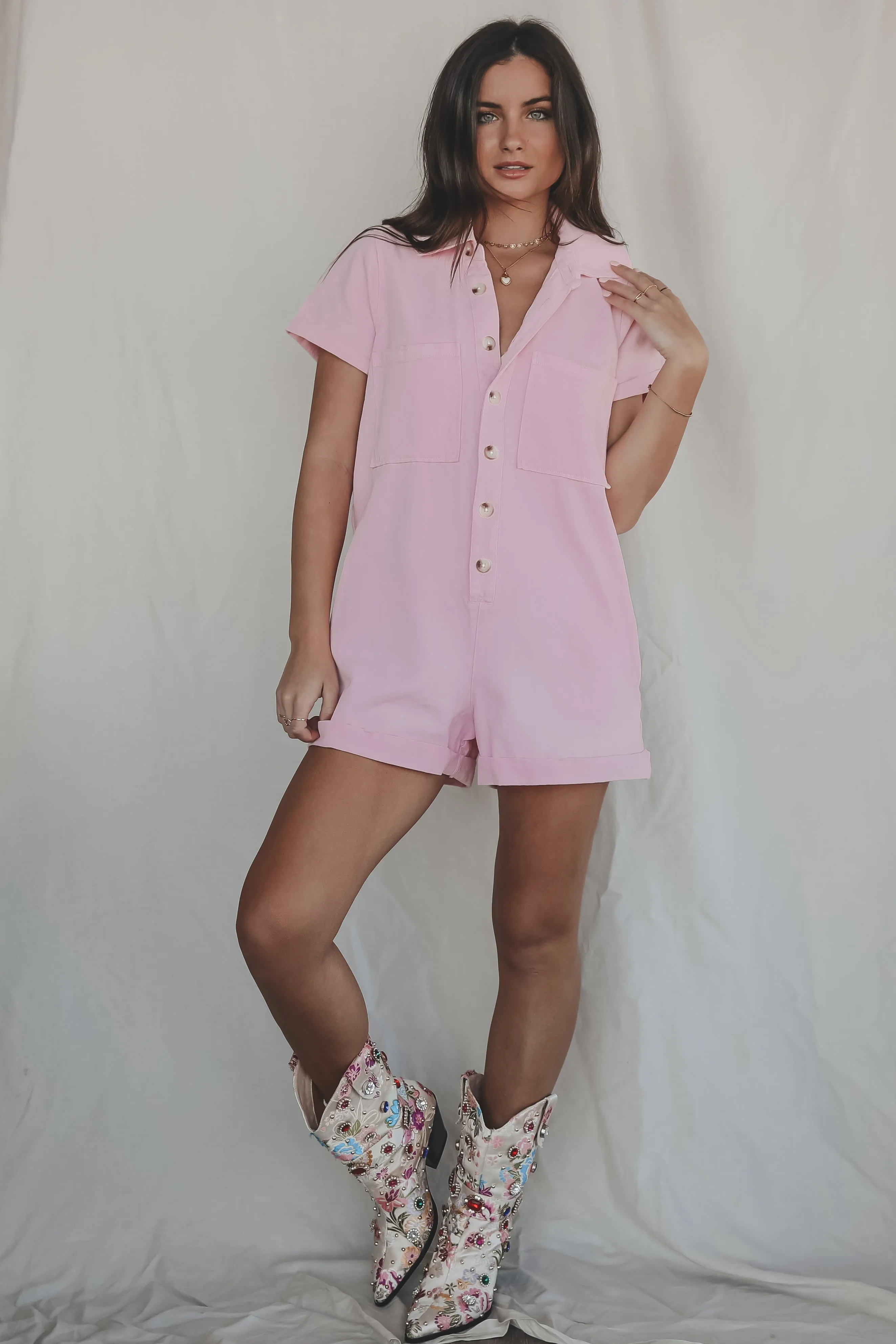 DEAL SHOW ME YOUR MUMU Candy Pink Range Romper sold by Amazing Lace product image thumbnail 4