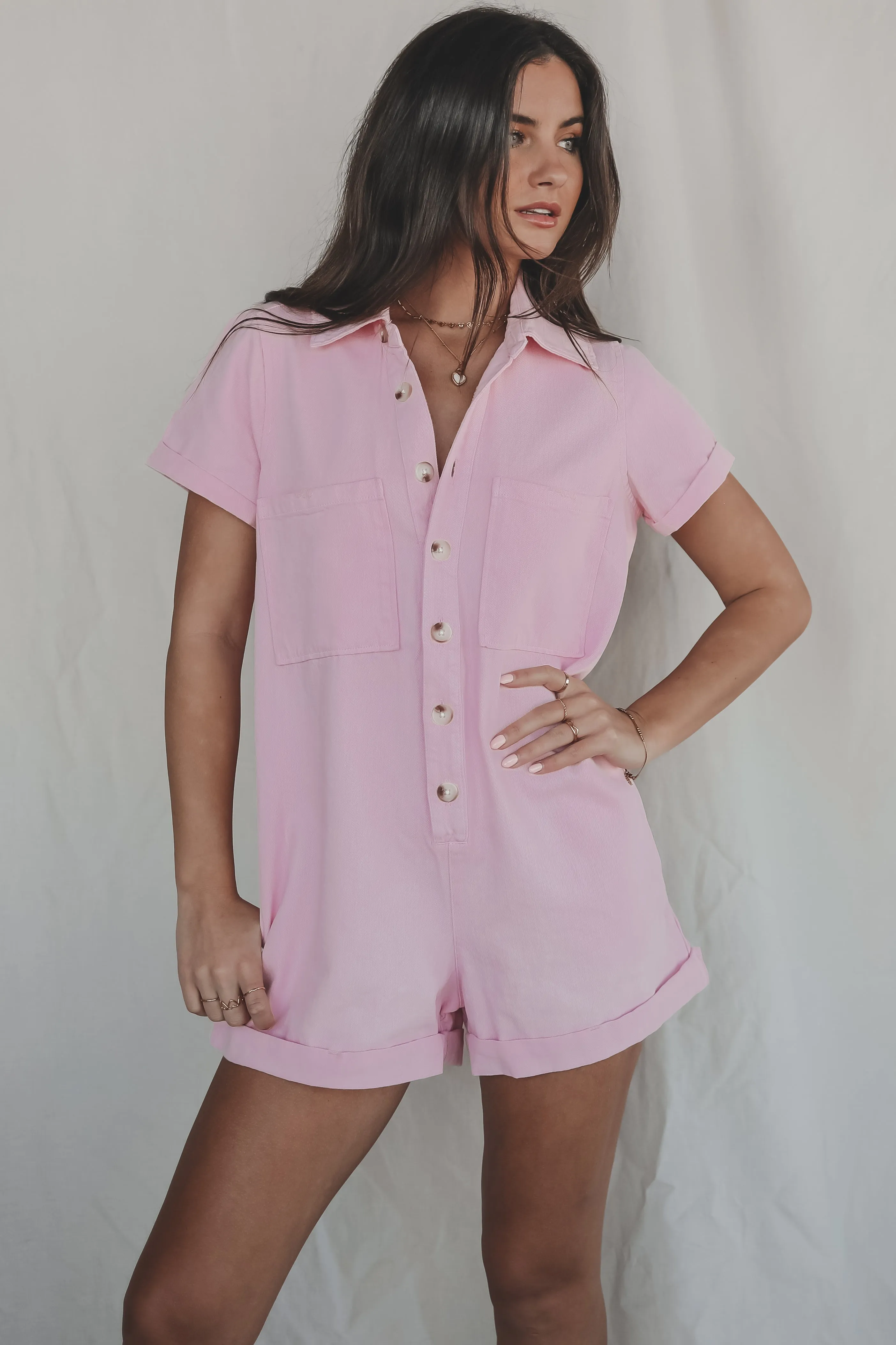 DEAL SHOW ME YOUR MUMU Candy Pink Range Romper sold by Amazing Lace