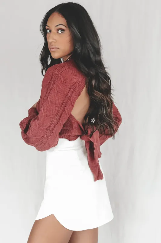 SAGE THE LABEL Remind You Not Backless Sweater sold by Amazing Lace