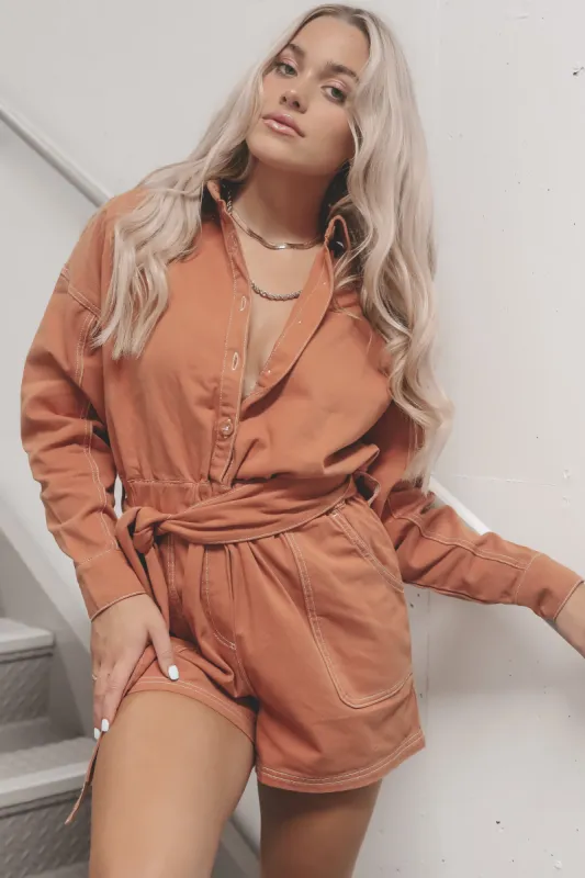 MINKPINK Nova Ginger Playsuit sold by Amazing Lace