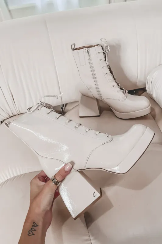 CIRCUS NY By Sam Edelman Vanilla Karter Lace Up Boots sold by Amazing Lace