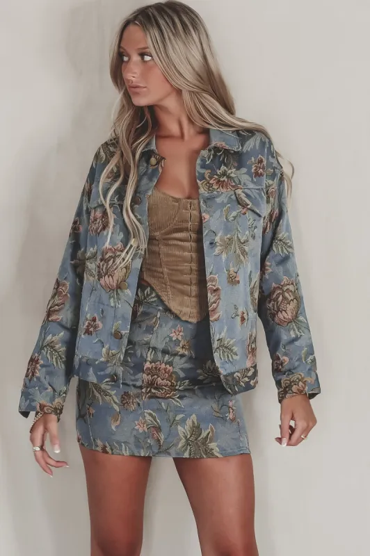 Hold Me Closer Quilted Floral Jacket sold by Amazing Lace