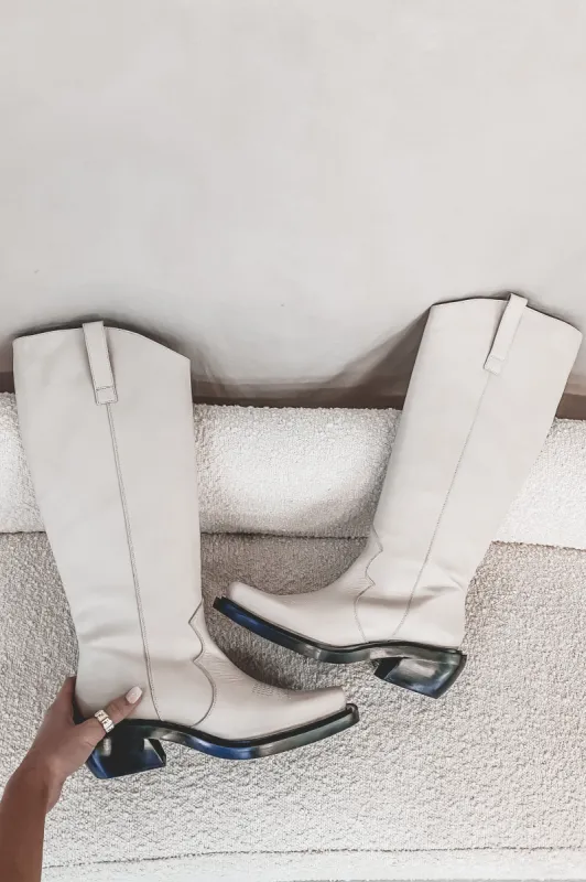 ALOHAS Cattle Ivory Boots Sustainable + Ethical sold by Amazing Lace