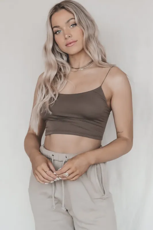 JOAH BROWN Tobacco Open Back Cami USA sold by Amazing Lace