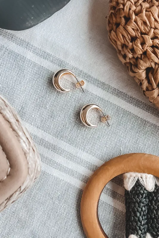 The Perfect Hoops Gold Earrings sold by Amazing Lace