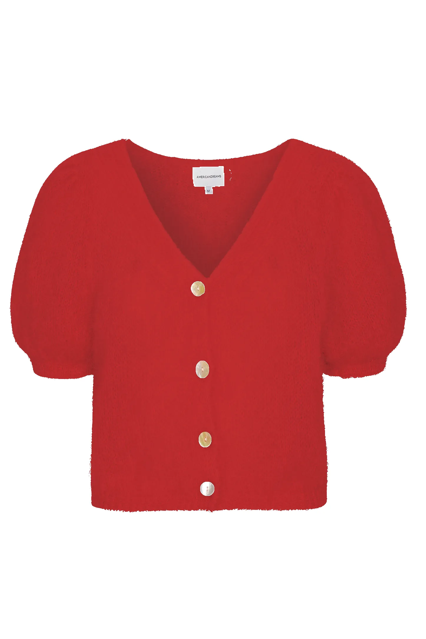 Harper Cardigan Lipstick Red sold by Americandreams