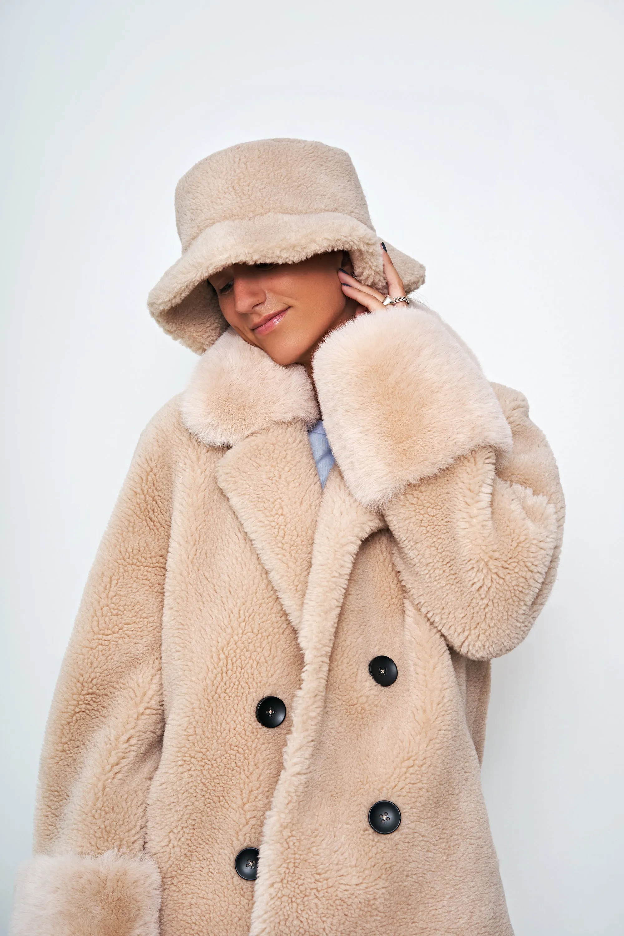 Maya Wool Bucket Hat Beige sold by Americandreams product image thumbnail 5