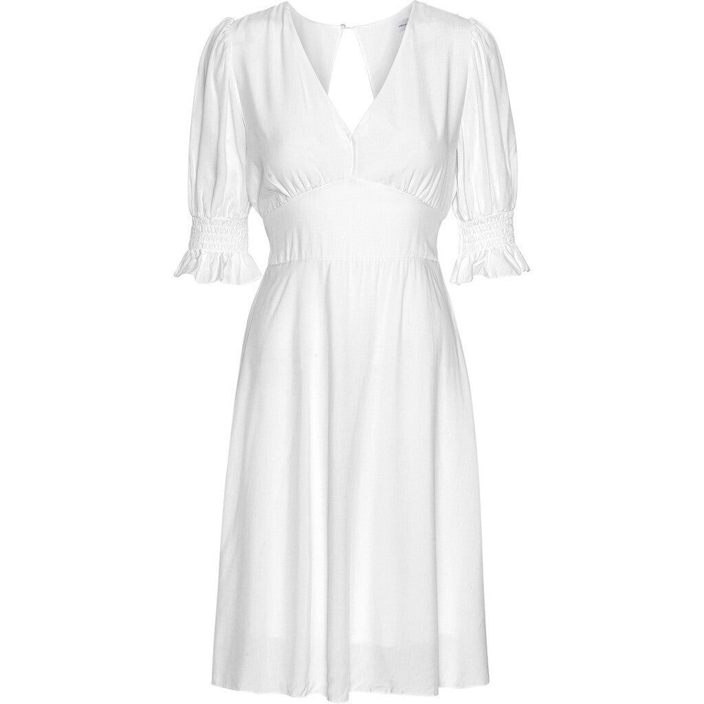 Koko Dress Short Open Back Short Sleeves - White sold by American Dream