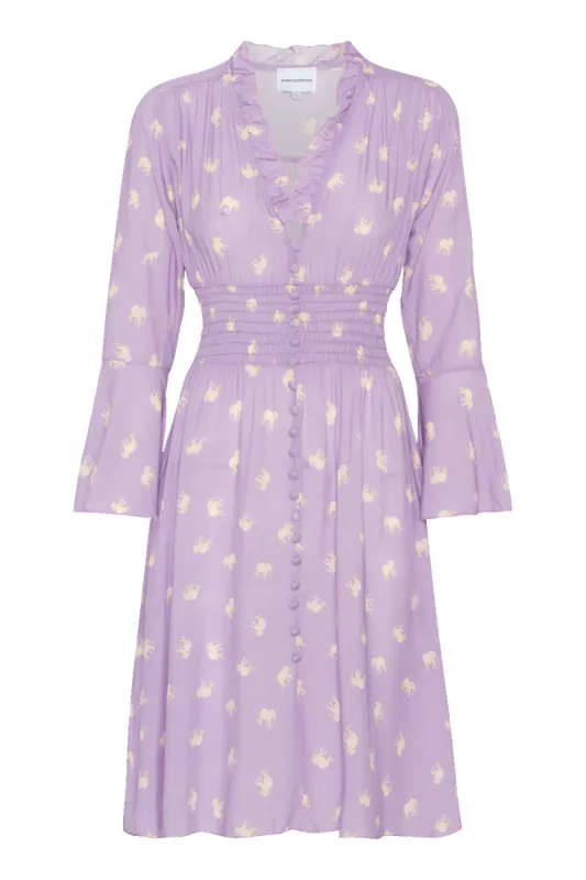Sally Short Dress Lilac Elephant sold by Americandreams