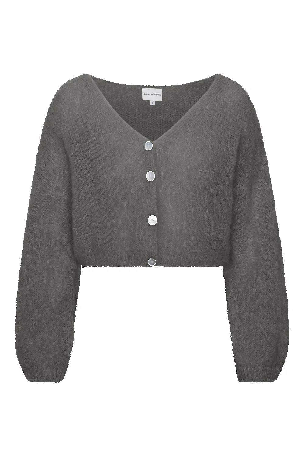 Cornelia Cropped Cardigan Anthracite Grey sold by Americandreams
