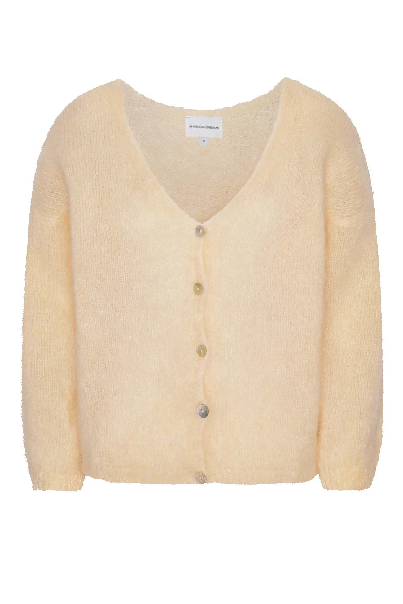 Cornelia LS Cardigan Almond sold by Americandreams