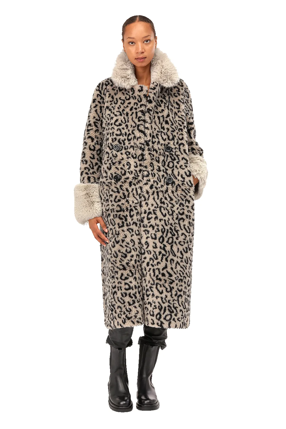 Fiona Long Wool Coat Beige Leo Sample sold by American Dream product image thumbnail 3