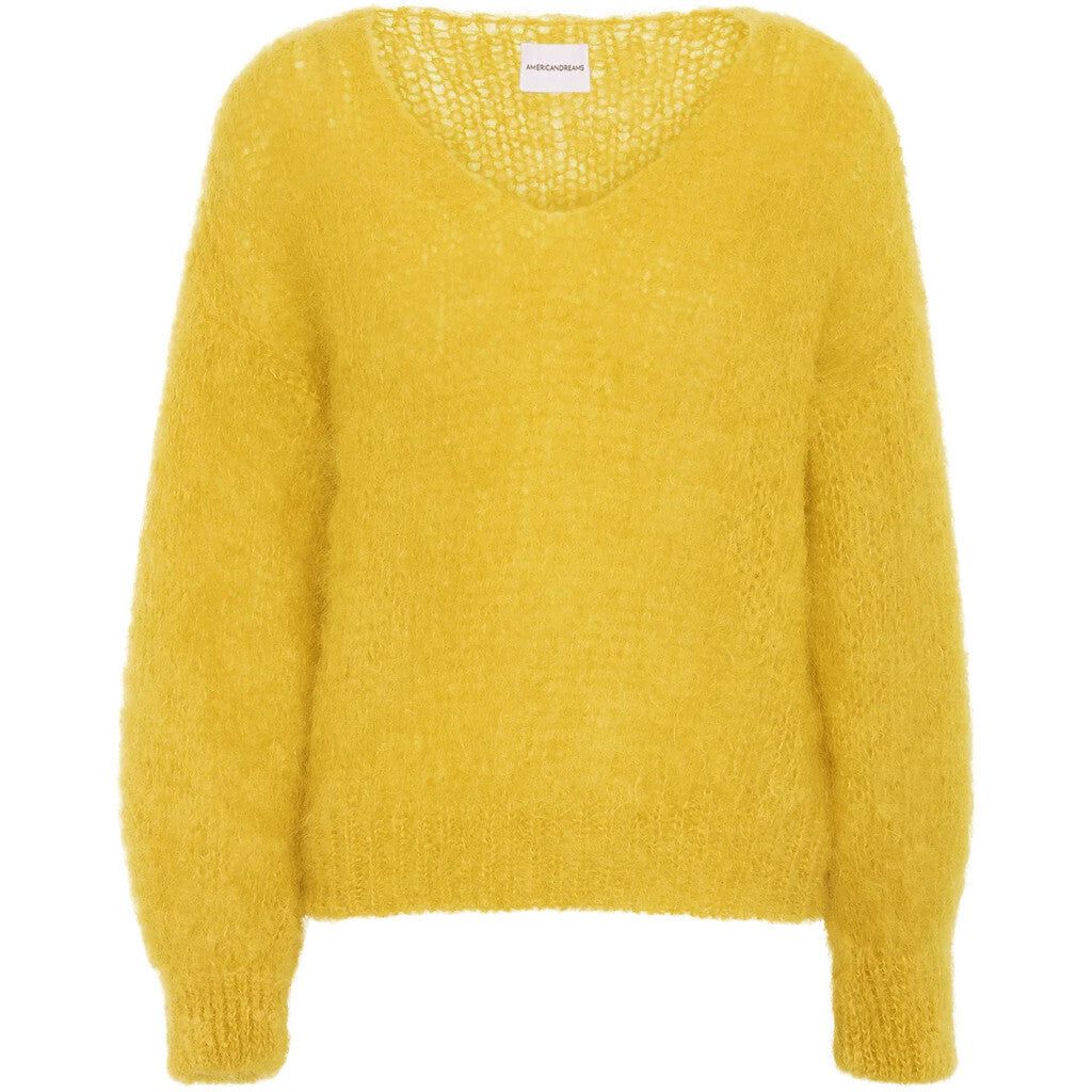Milana LS Mohair Knit - Yellow sold by American Dream