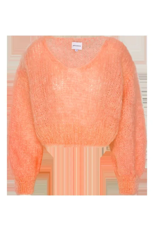 Milana Cropped Pullover Salmon sold by American Dream