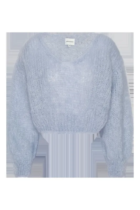 Milana Cropped Pullover Light Blue sold by American Dream