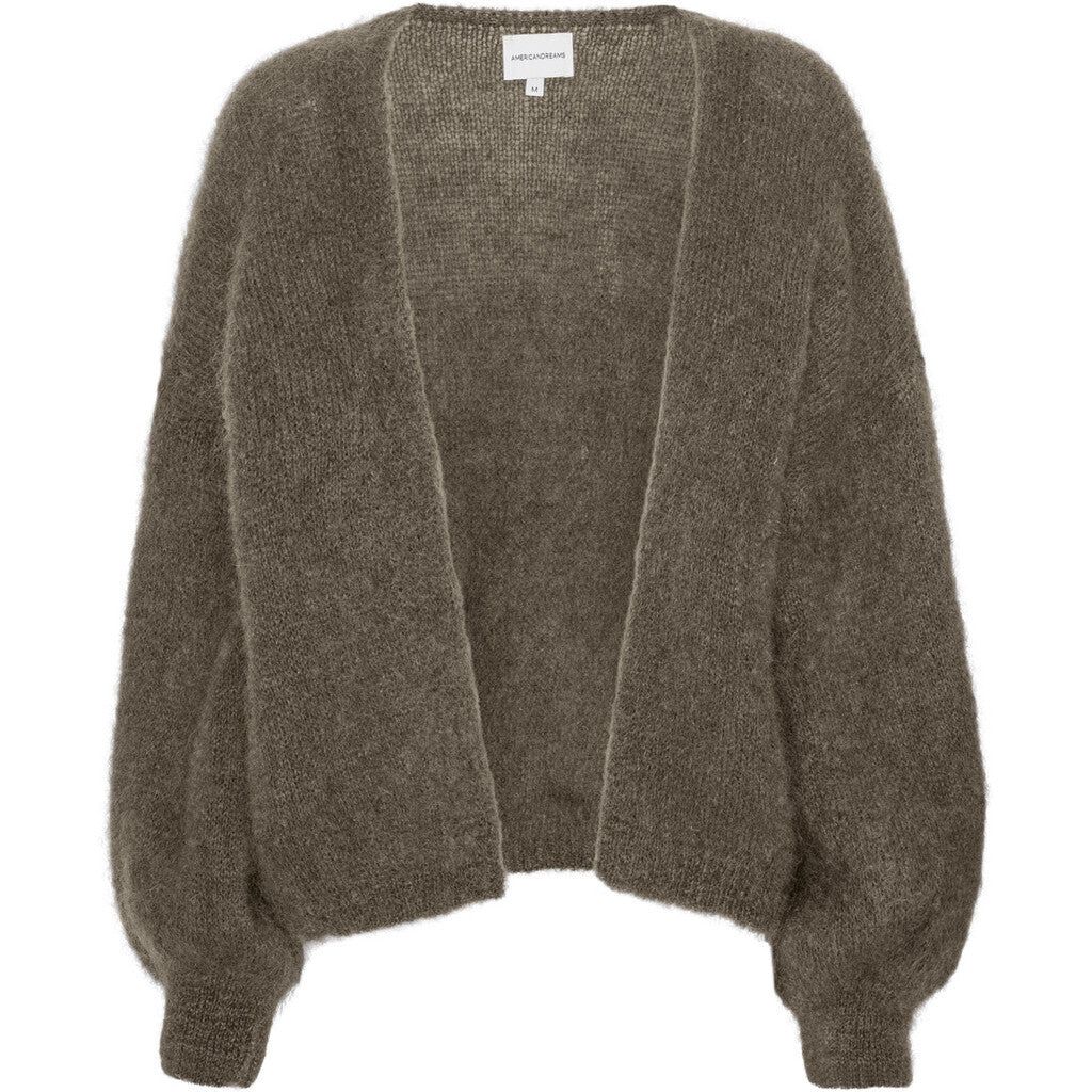 Lee Short Cardigan - Dark Taupe sold by American Dream
