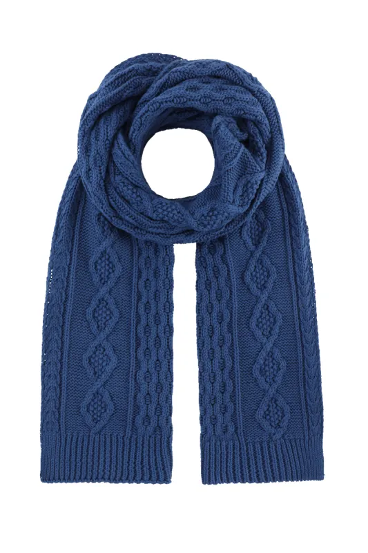 Jojo Cotton Scarf Navy Blue sold by Americandreams