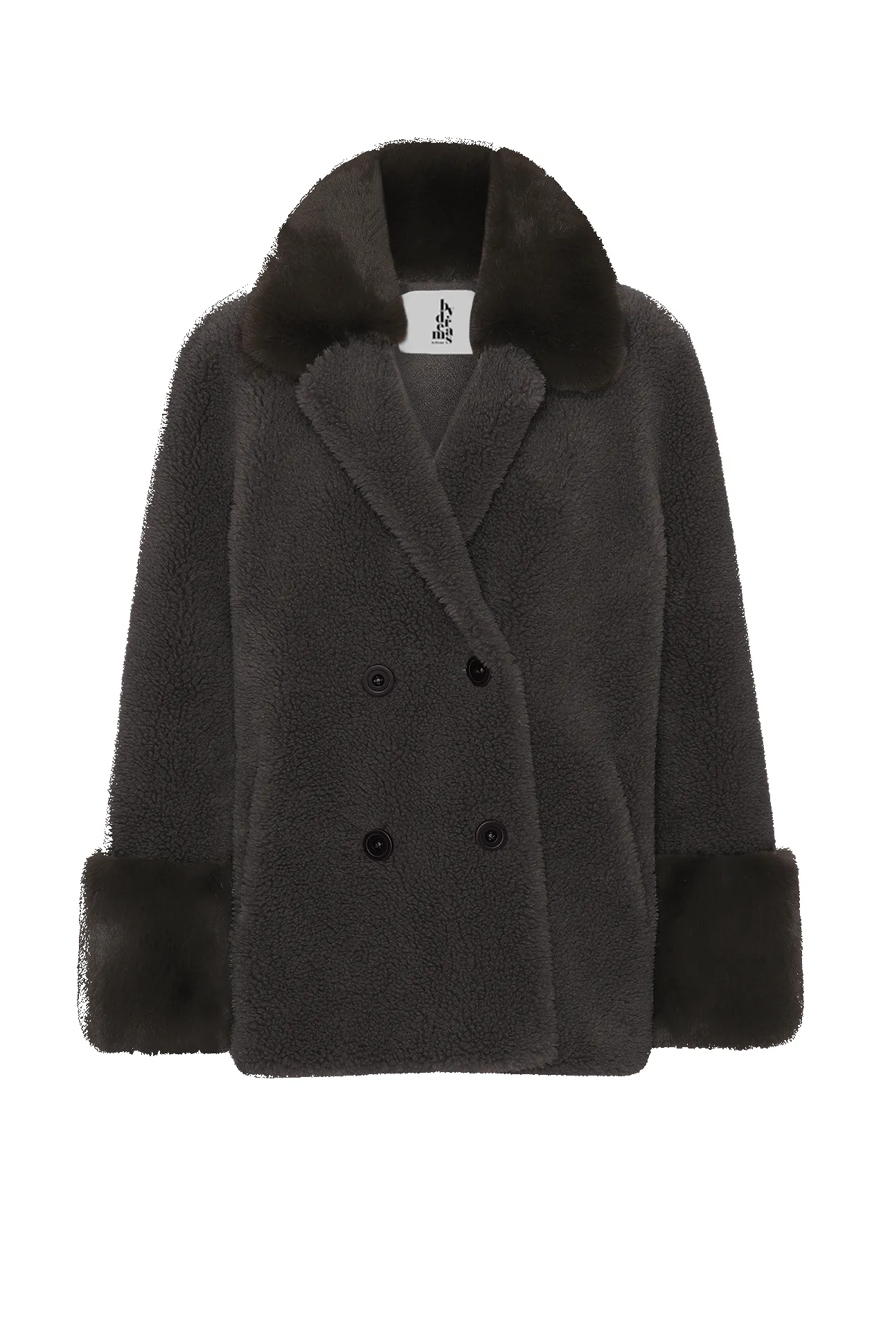 Fiona Short Wool Coat Chocolate Brown sold by Americandreams