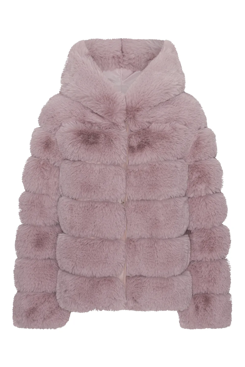 Blake Short Faux Fur Jacket Light Pink sold by American Dream