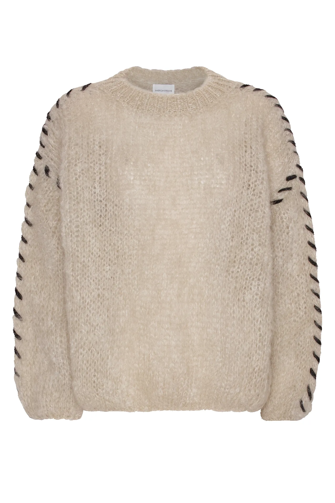 Catia Mohair Stitch Pullover Beige sold by Americandreams