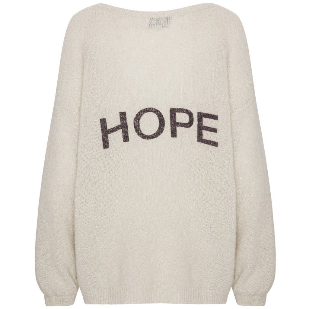Silja Back Letters - Beige W/ Black Letters (HOPE) sold by American Dream