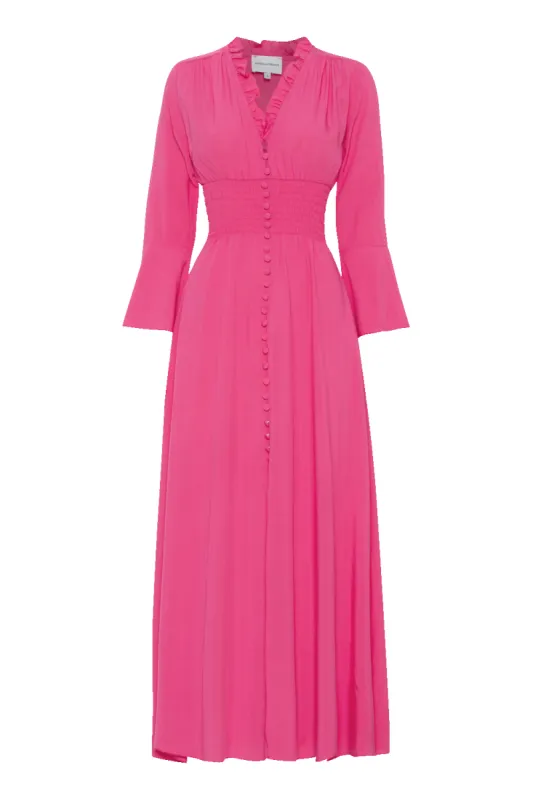 Sally Long Dress Pink Solid sold by Americandreams