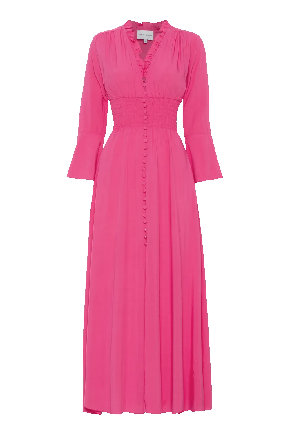 Sally Long Dress Pink Solid sold by Americandreams