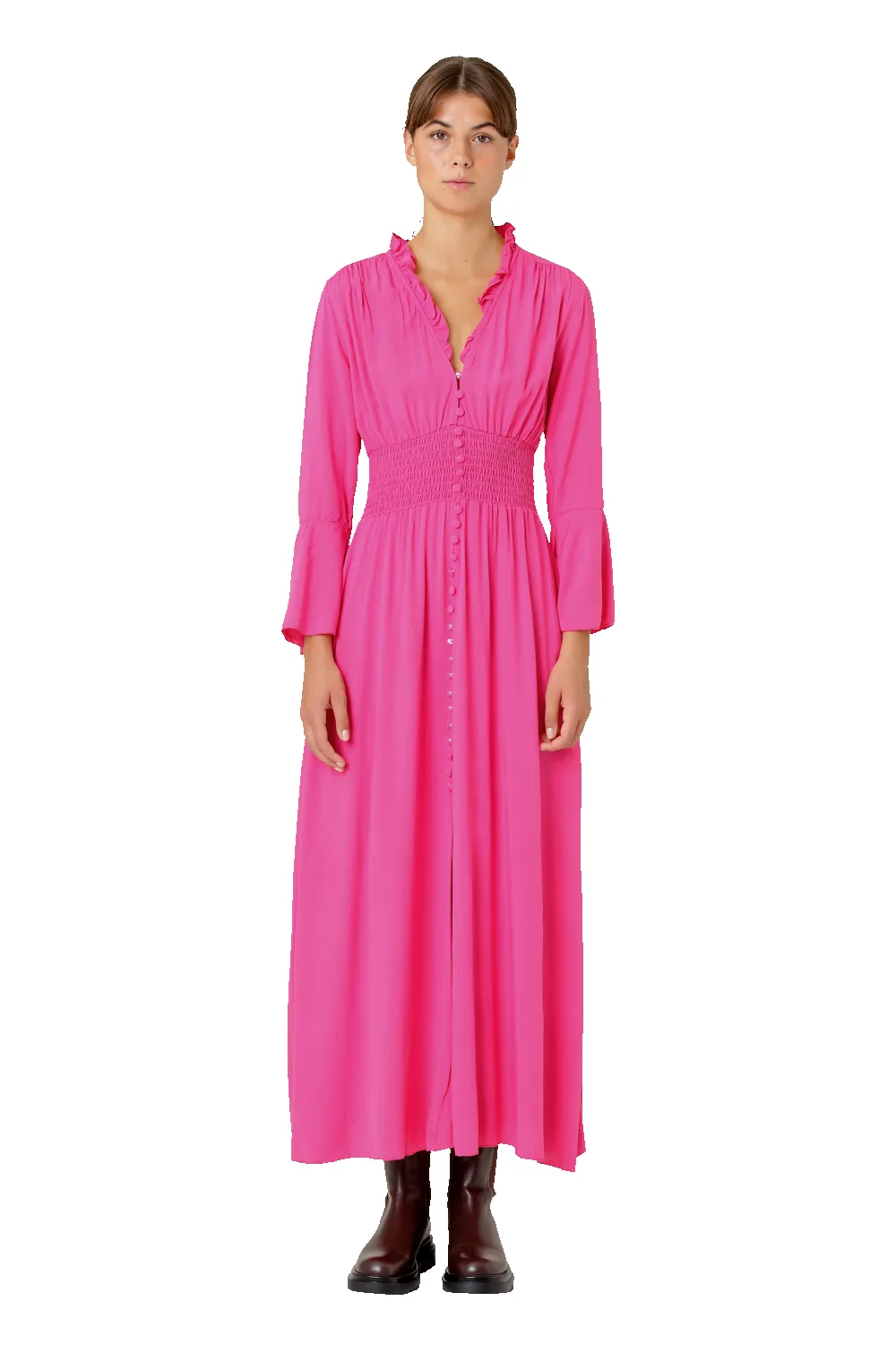 Sally Long Dress Pink Solid sold by Americandreams product image thumbnail 2