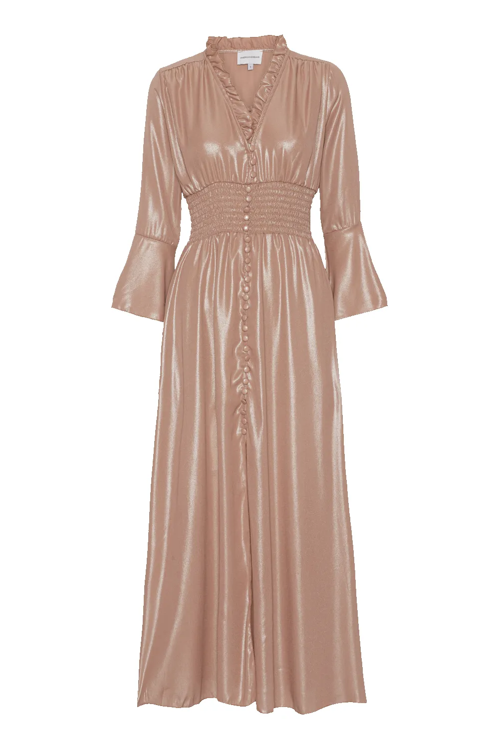 Sally Long Shimmer Dress Beige sold by Americandreams