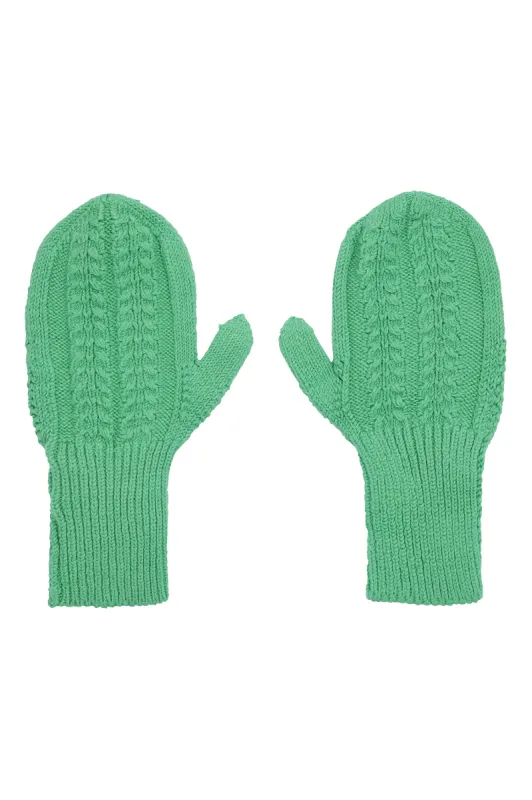 Cotton Mittens Bright Green sold by Americandreams