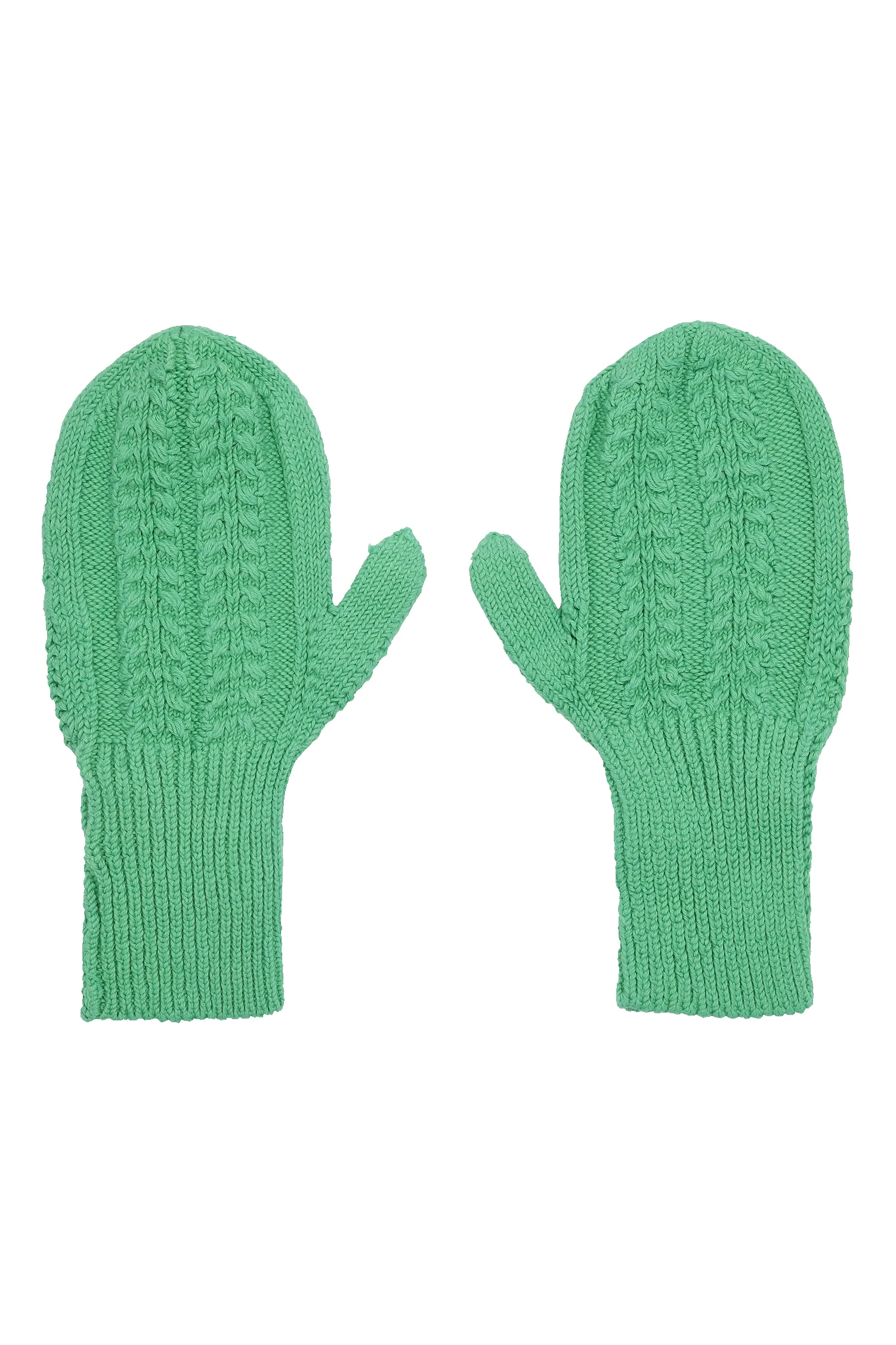 Cotton Mittens Bright Green sold by Americandreams
