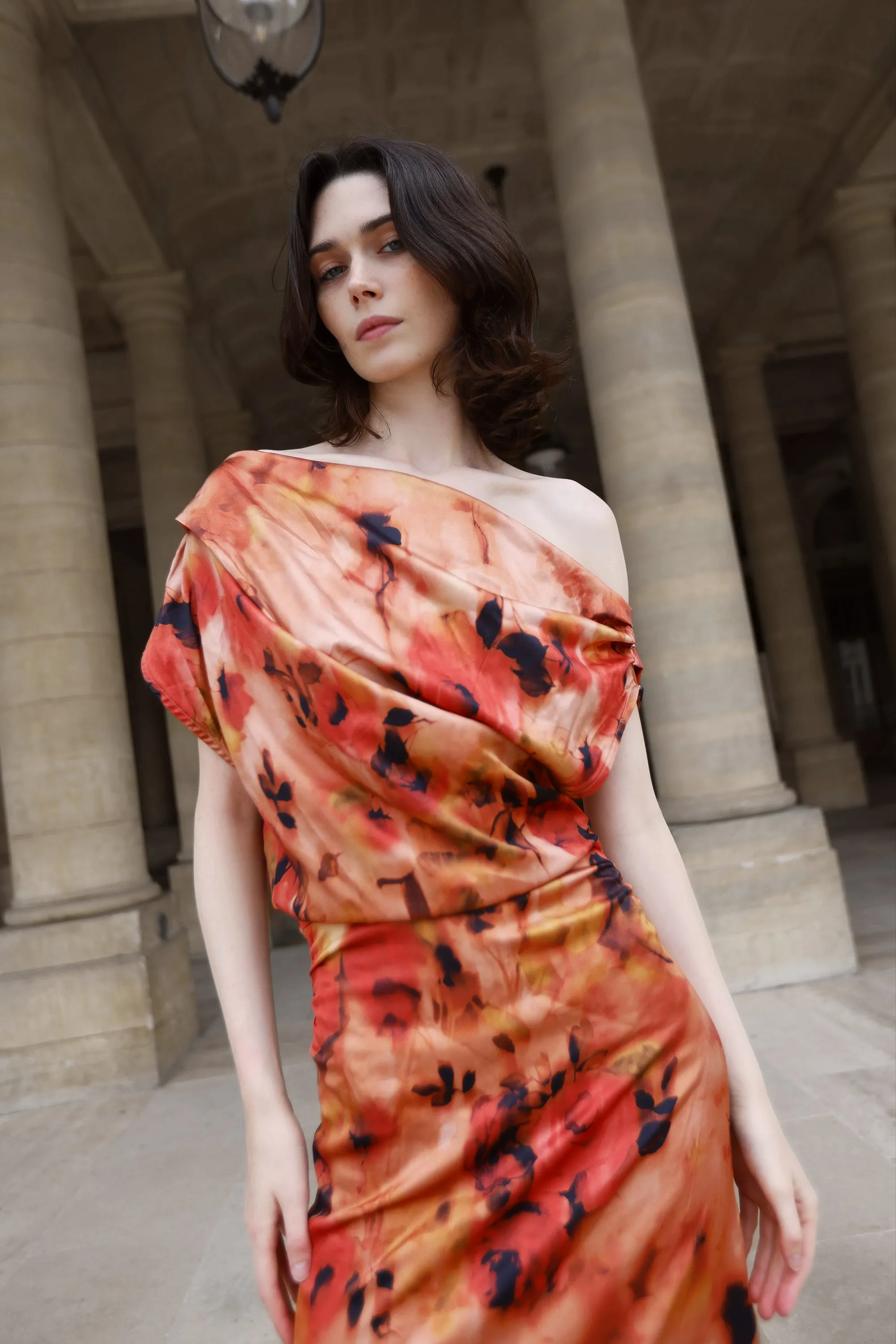 Camelia Dress Red Print sold by Americandreams product image thumbnail 2