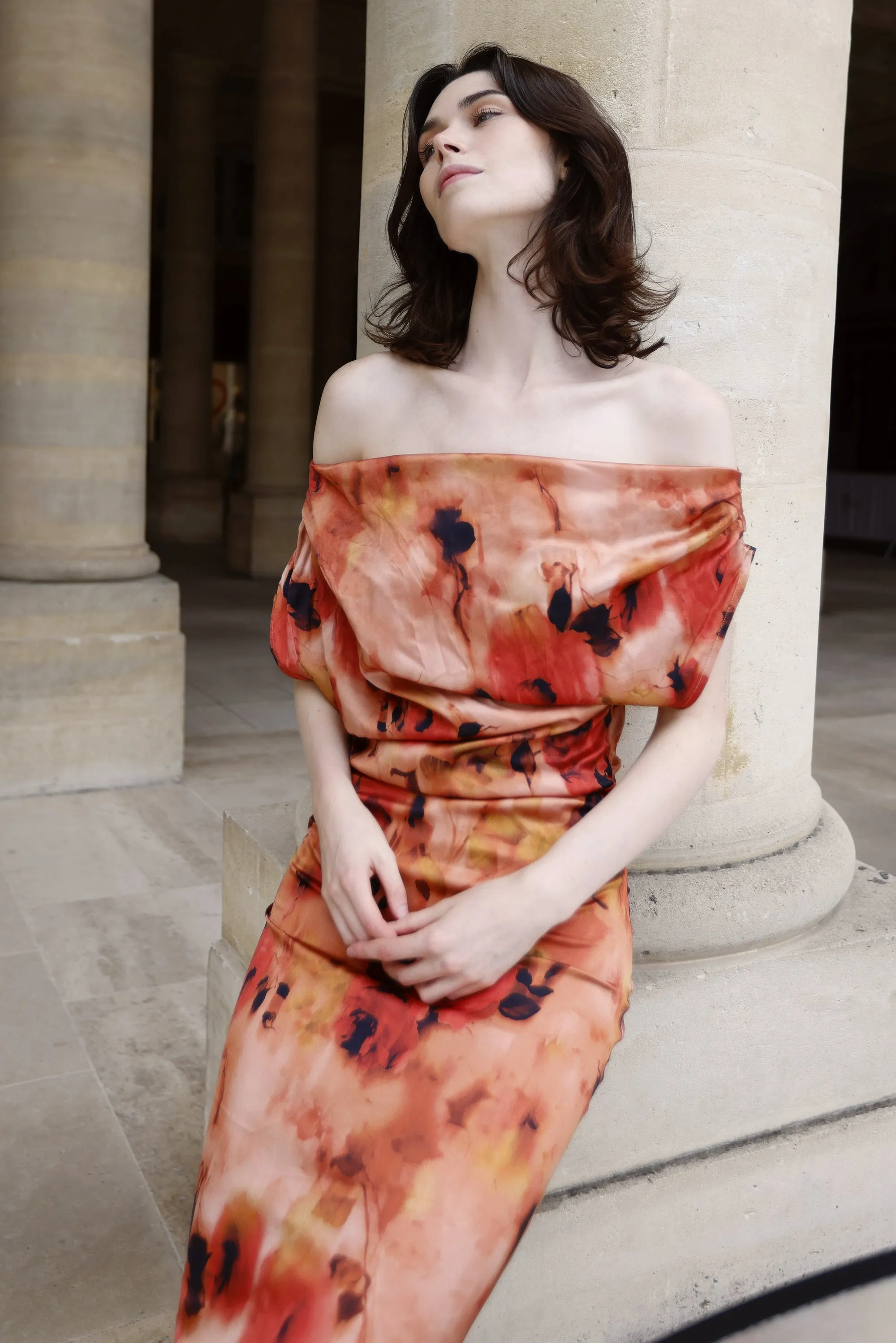 Camelia Dress Red Print sold by Americandreams product image thumbnail 4