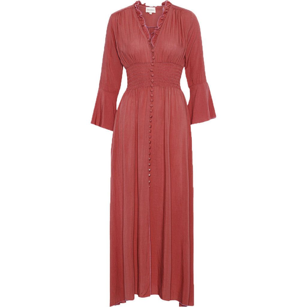 Sally Long Dress - Coral Red sold by American Dream