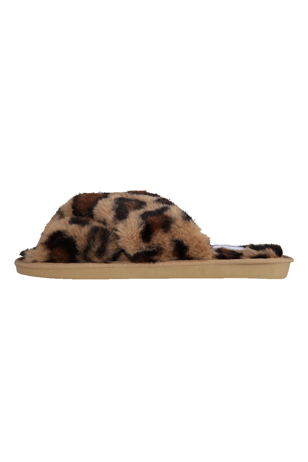 Lou Faux Fur Slippers Brown Leo sold by Americandreams product image thumbnail 3