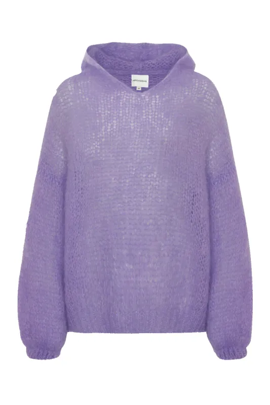 Antonella Mohair Hoodie Lilac sold by Americandreams