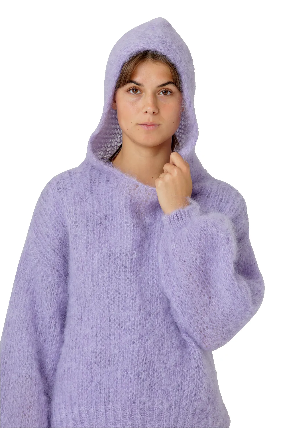 Antonella Mohair Hoodie Lilac sold by Americandreams product image thumbnail 2