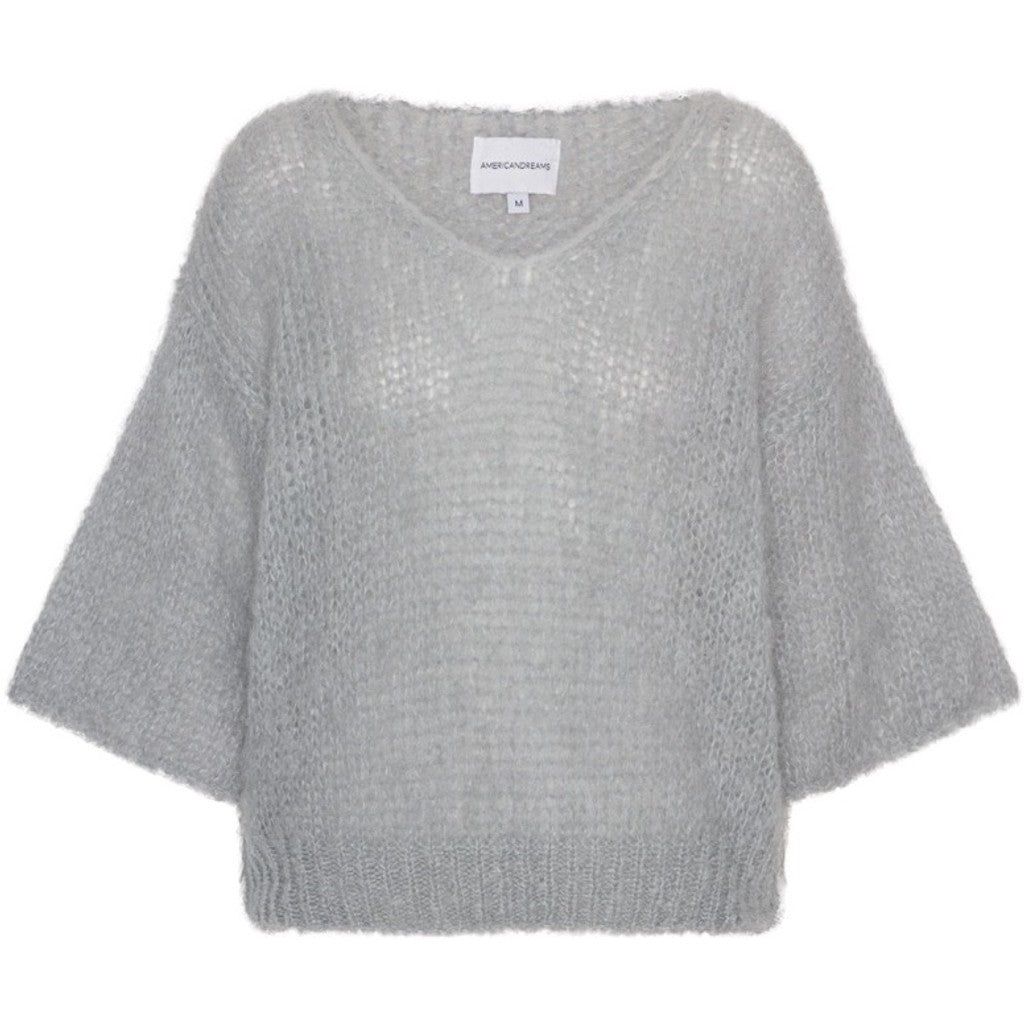 Miranda Shortsleeve Pullover - Light Grey sold by American Dream