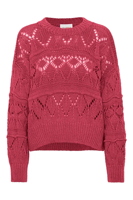 Cassie Cotton Pullover Cerise Red sold by Americandreams