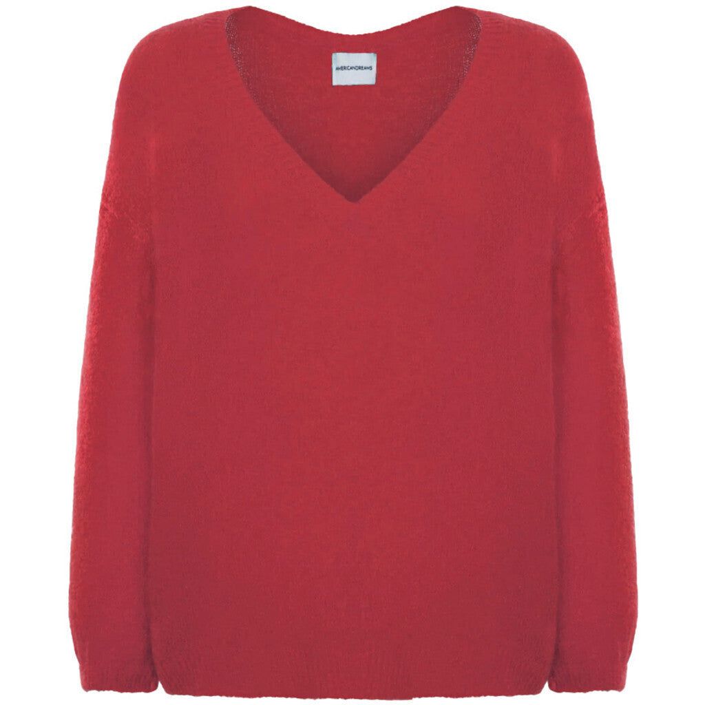 Silja V Neck Knit - Cerisse sold by American Dream