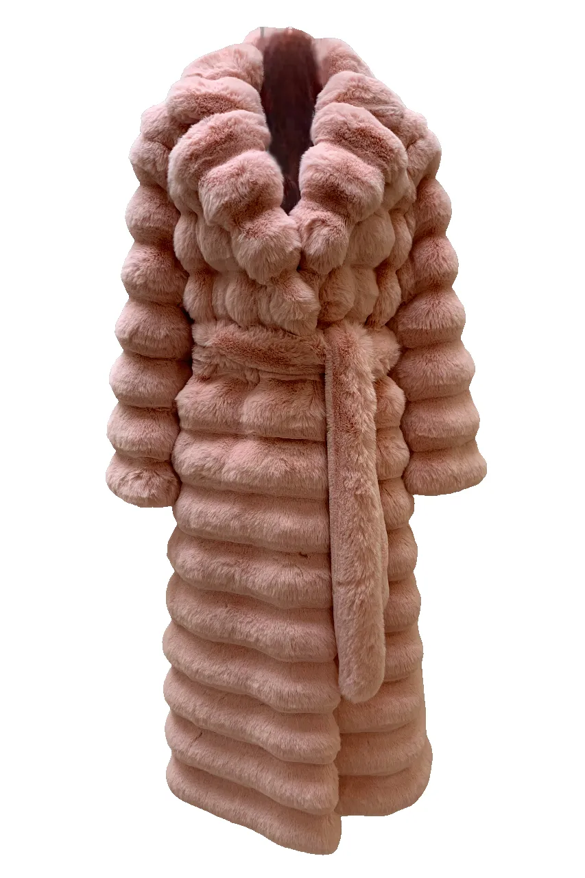 Sussana Faux Fur Long Light Pink sold by Americandreams
