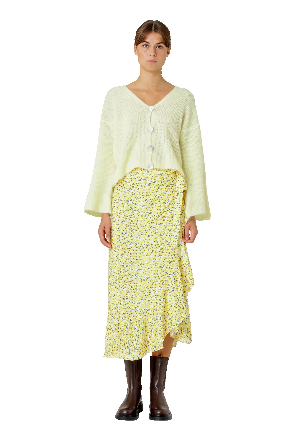 Sandra Oversized Cardigan Light Yellow sold by Americandreams product image thumbnail 2