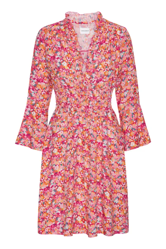 Sally Short Dress Red Flower sold by Americandreams