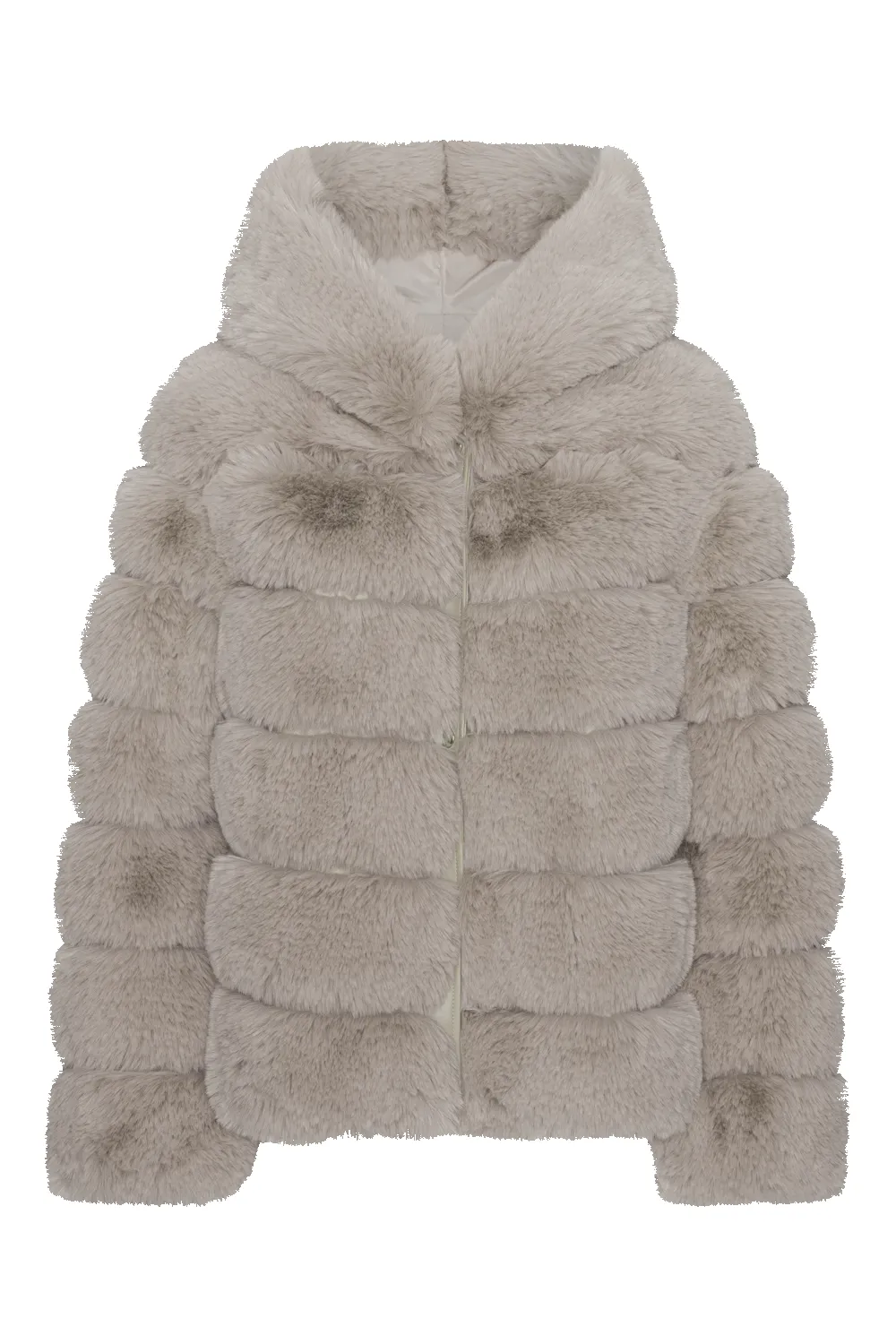 Blake Short Faux Fur Jacket Beige sold by Americandreams