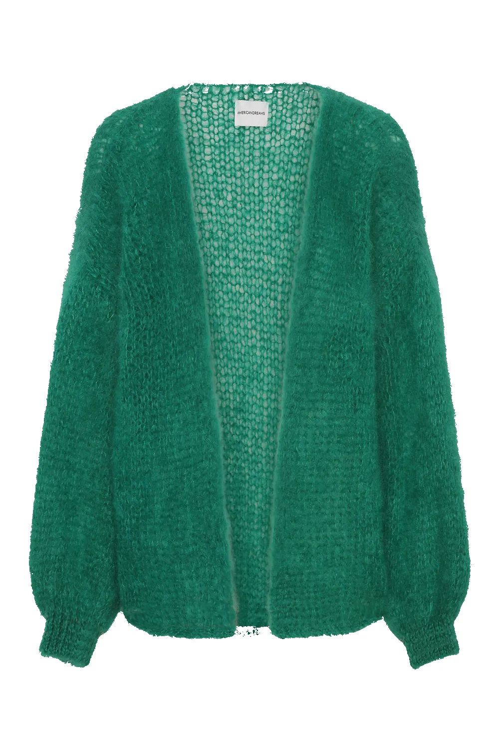 Olivia Mohair Cardigan Without Lurex Jade Green sold by Americandreams