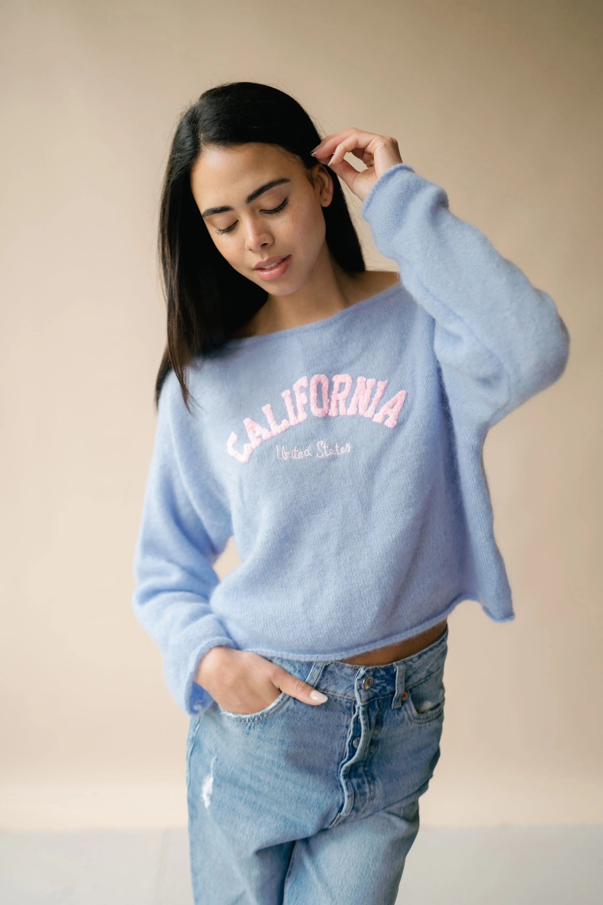 Molly Cropped California Light Blue sold by Americandreams product image thumbnail 3