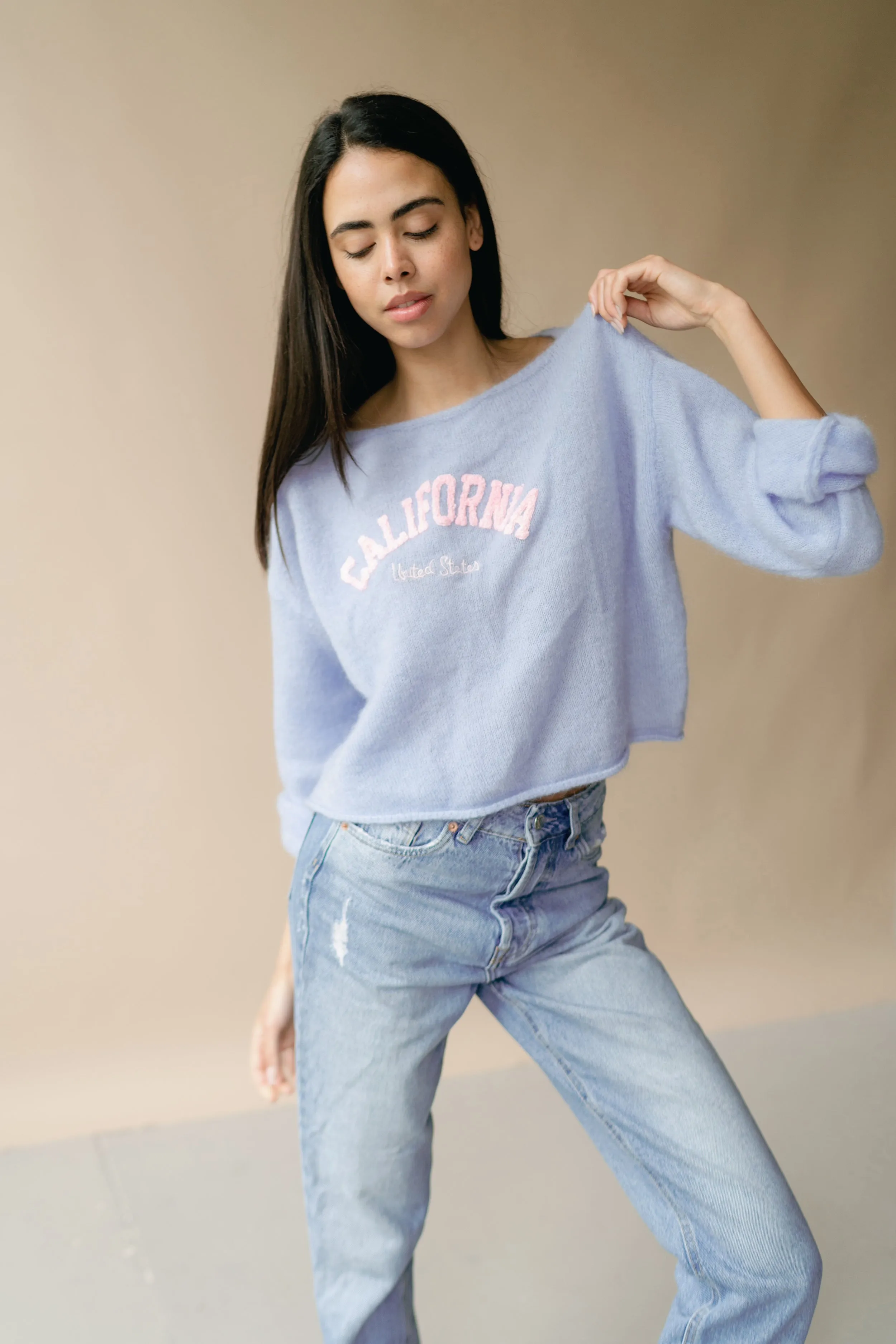 Molly Cropped California Light Blue sold by Americandreams product image thumbnail 2